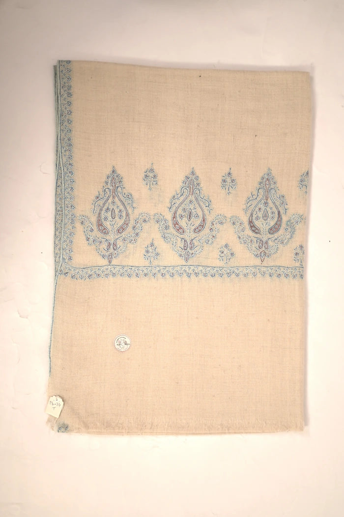 baraqah pure handmade blue  pashmina shawl 