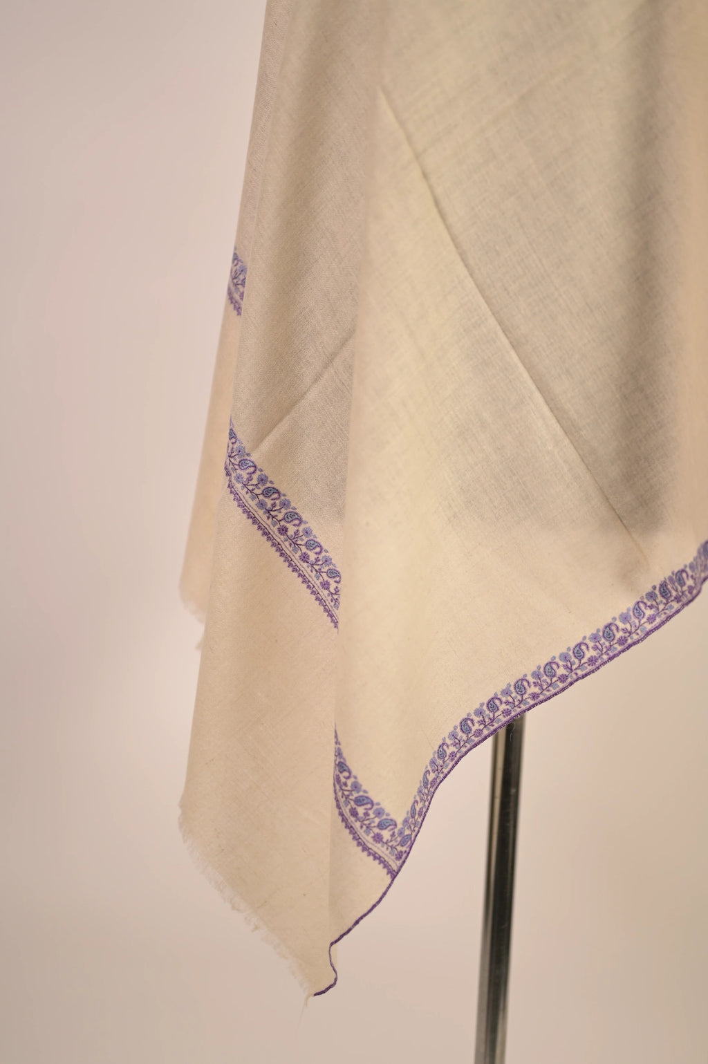 baraqah pure handmade blue  pashmina shawl 