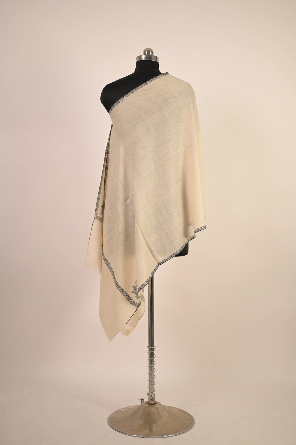 baraqah pure handmade blue  pashmina shawl 