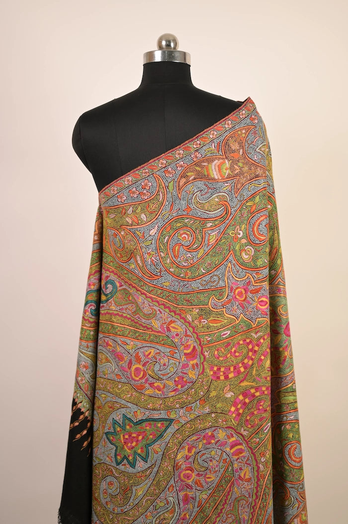 baraqah pure handmade pashmina shawl for women