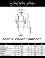 Dark Grey Kameez Shalwar