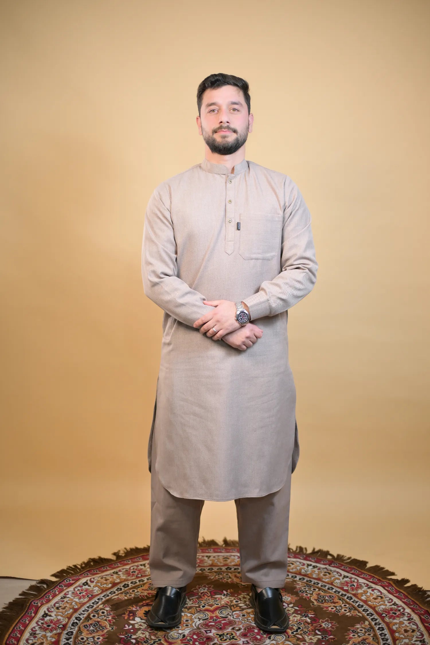 Tea Pink Winter Kurta Pajama