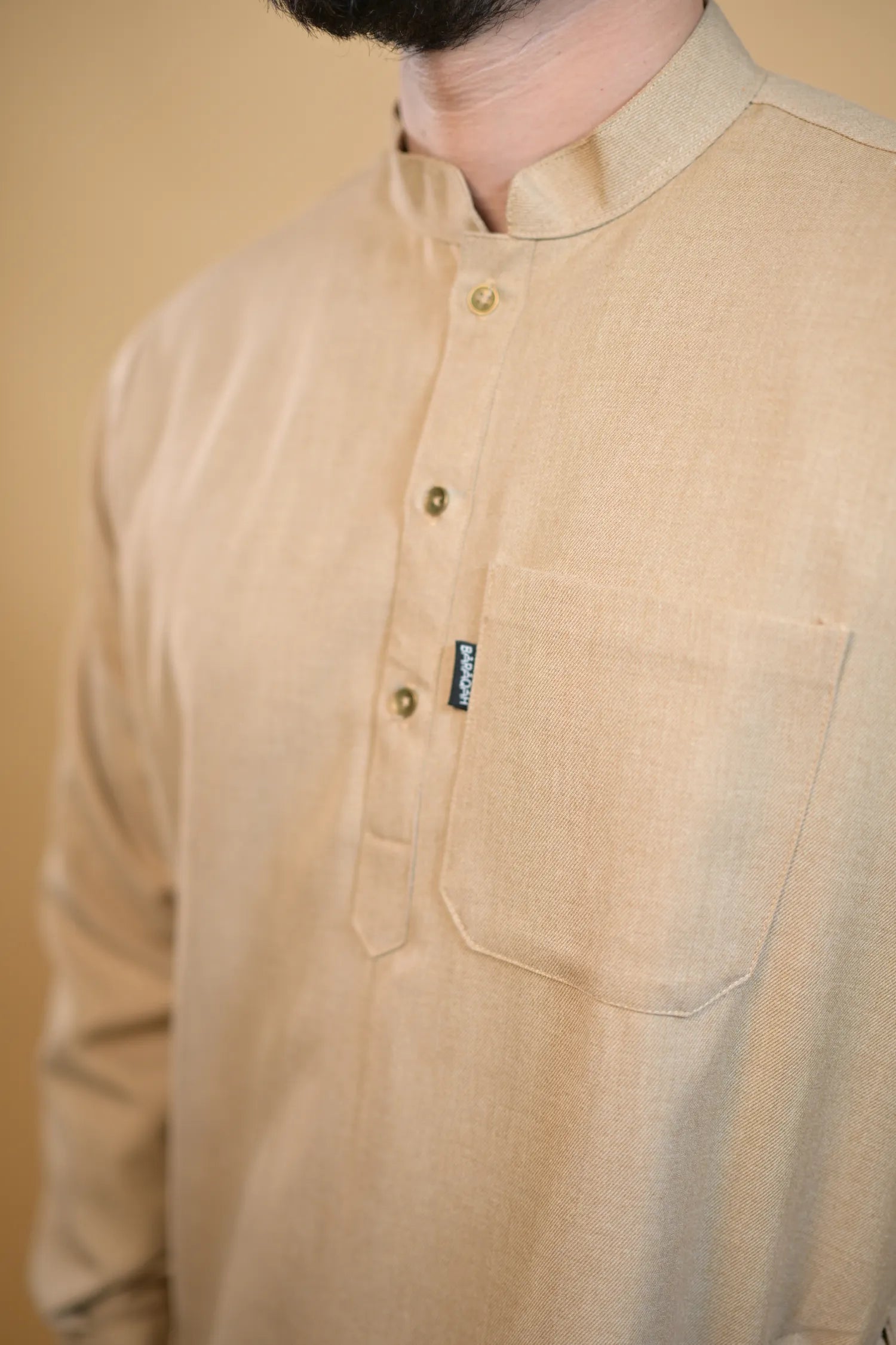 Beige Winter Kurta Pajama