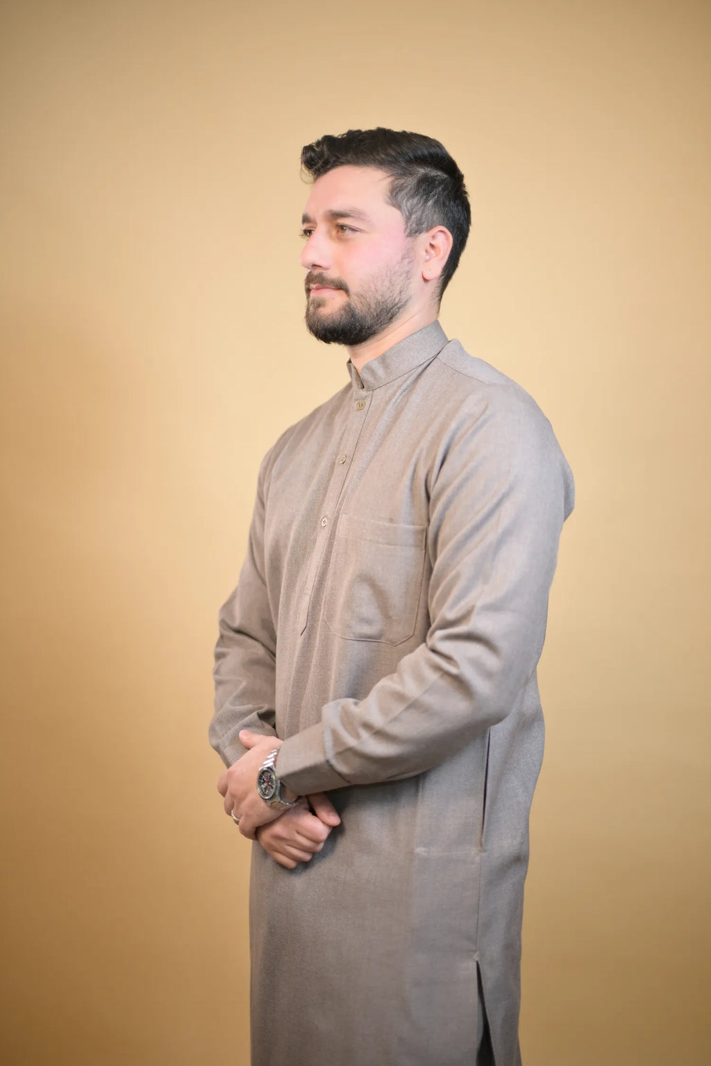 Light Brown Winter Kurta Pajama
