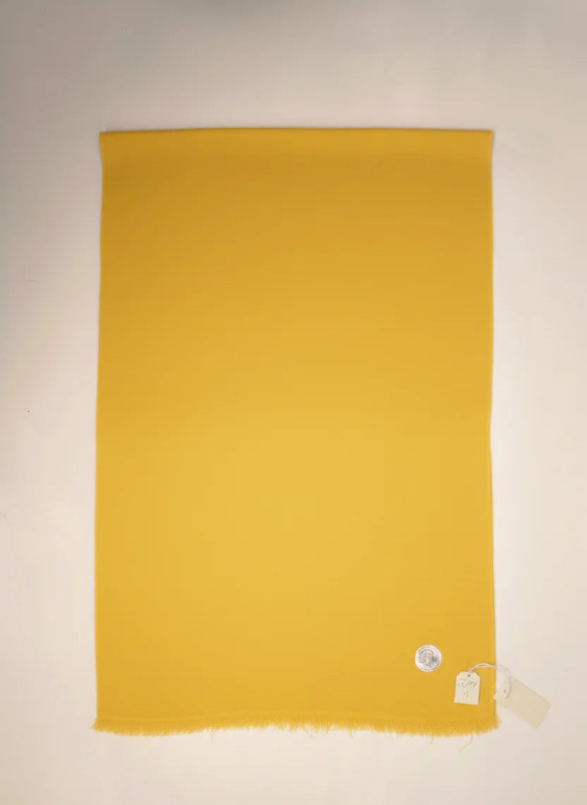 yellow color pure handmade pashmina shawl for female