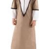 brown jubbah by baraqah for kids and boys