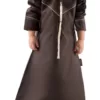 modest elegant and trendy brown thobe for kids and boys by baraqah