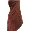 brown color woolen stole for girls
