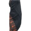 black color elegant woolen stole with embroidery by barakah