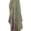 multicolor pure and original khadi cashmere shawl with green hues