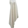 gi certified white cashmere shawl for men