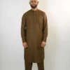 premium brown kurta with pajama for men