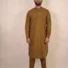 brown kurta pyjama