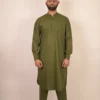 green simple kurta for boys