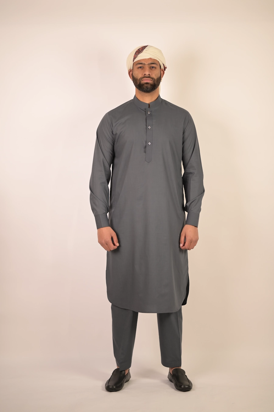 pakistani grey kurta for groom