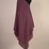 reversible purple shawl