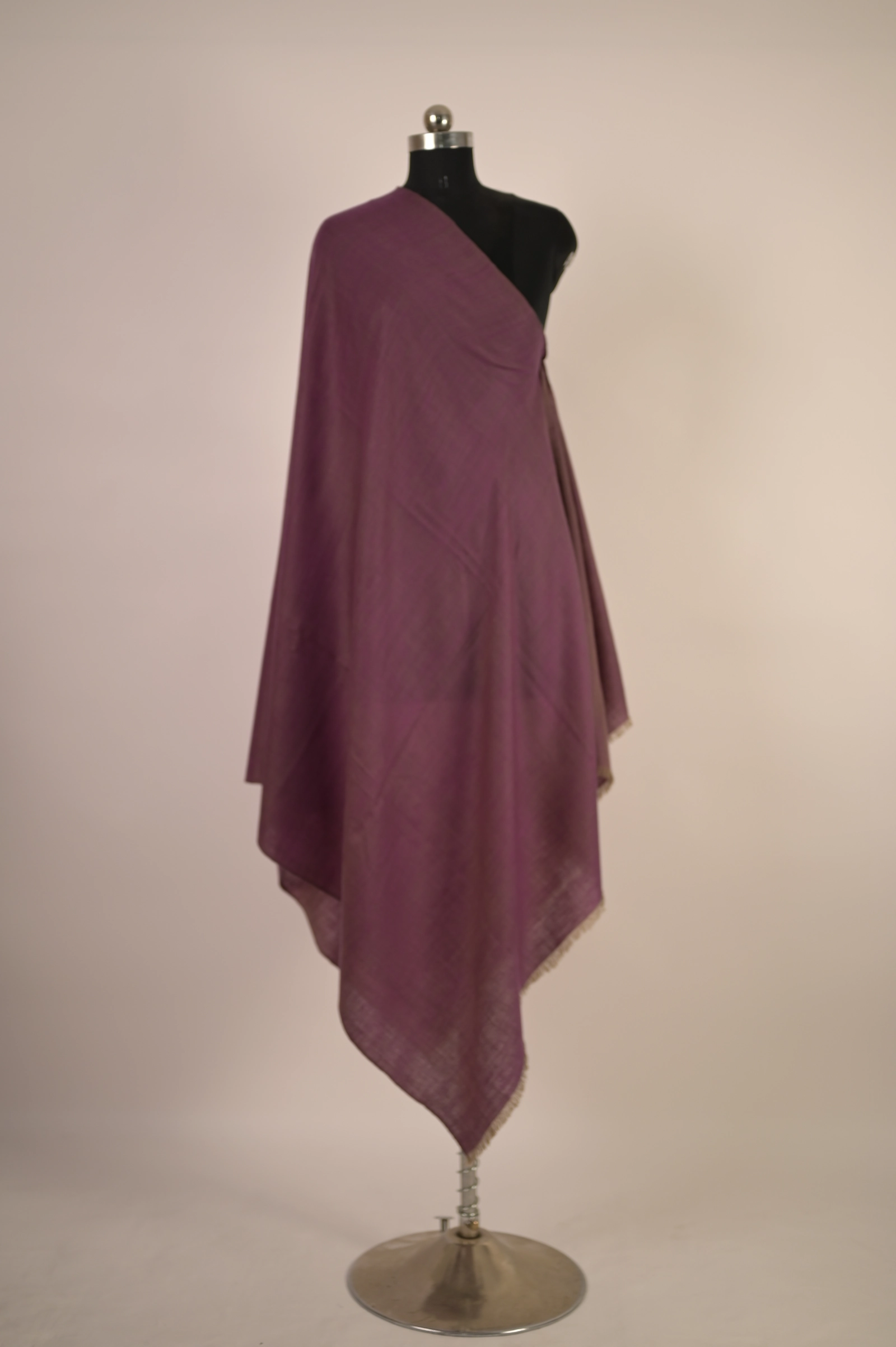 reversible purple shawl