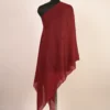 red pashmina scarf