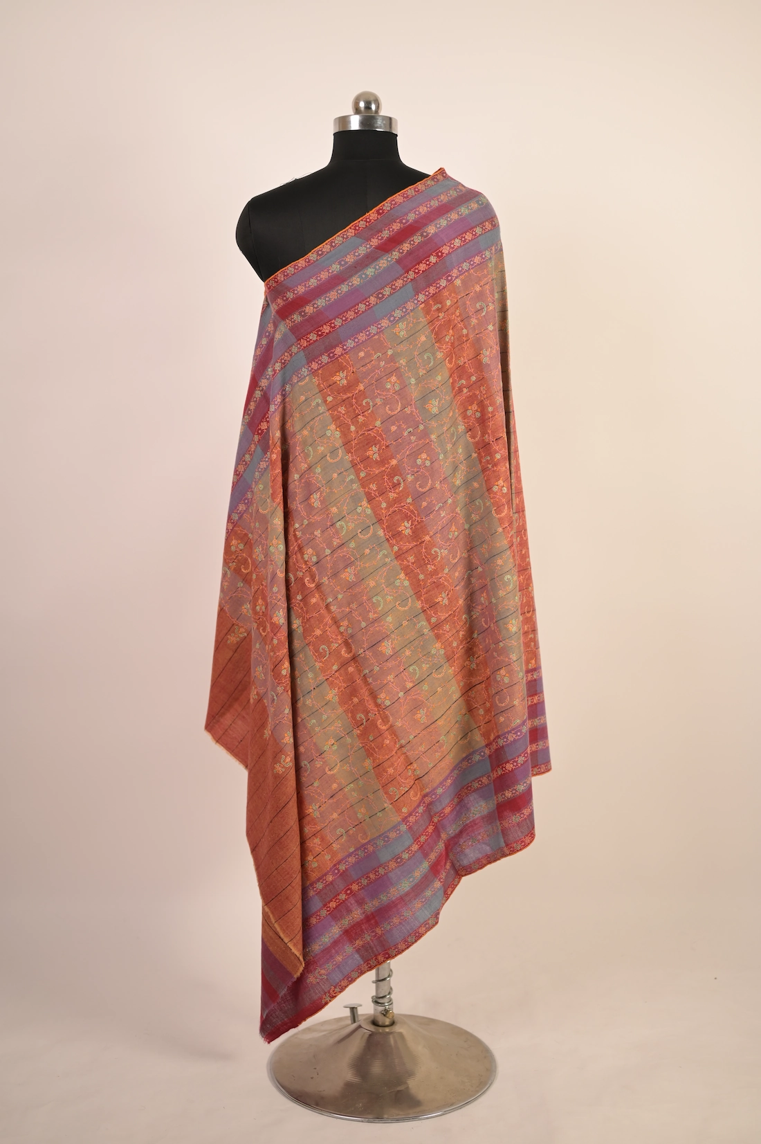 check pashmina shawl