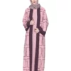 pink modest fashion abaya