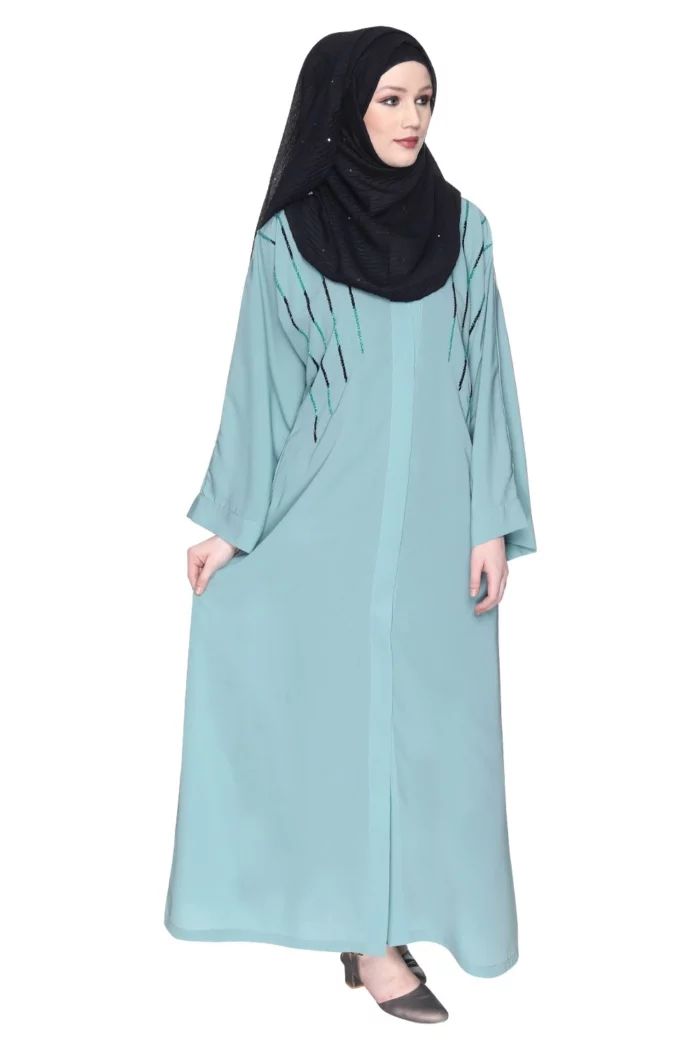 light blue  abaya