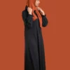 black sportswear abaya