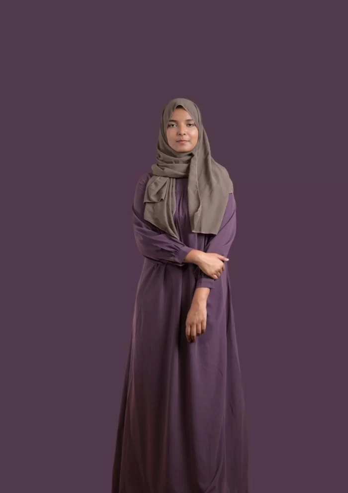 purple abaya for women