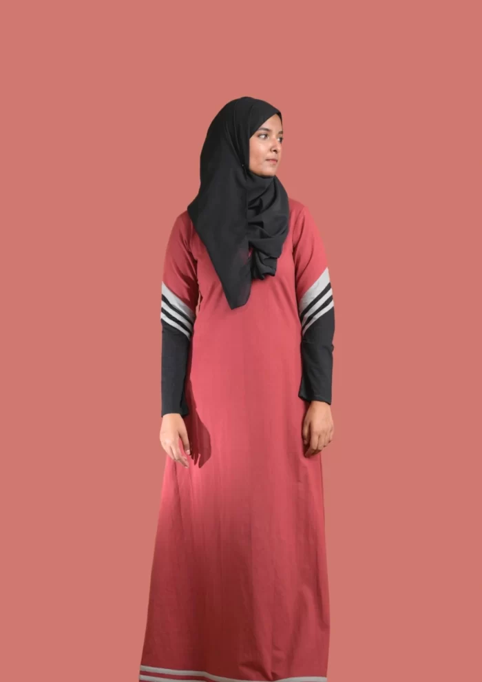 red premium sports abaya